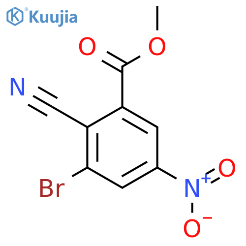 Methyl 3-bromo-2-cyano-5-nitrobenzoate structure