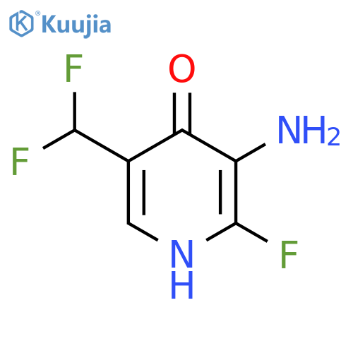3-Amino-5-(difluoromethyl)-2-fluoro-4-hydroxypyridine structure