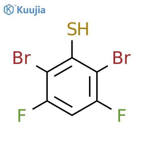 2,6-Dibromo-3,5-difluorothiophenol structure