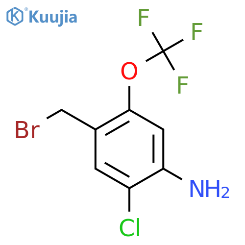 4-Amino-5-chloro-2-(trifluoromethoxy)benzyl bromide structure