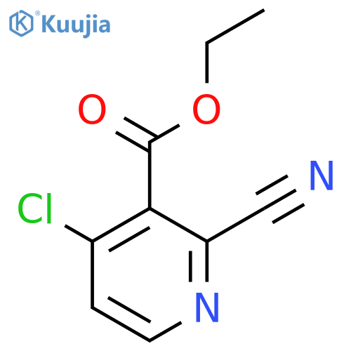 Ethyl 4-chloro-2-cyanonicotinate structure
