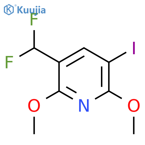 3-(Difluoromethyl)-2,6-dimethoxy-5-iodopyridine structure