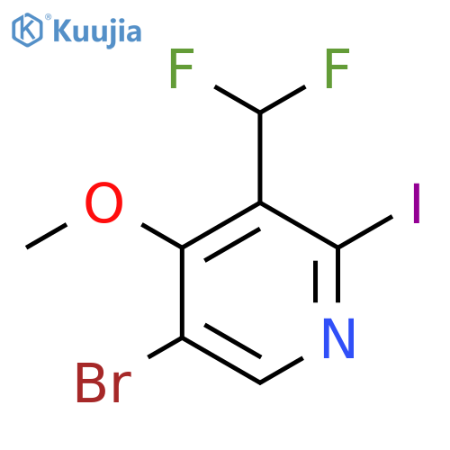 5-Bromo-3-(difluoromethyl)-2-iodo-4-methoxypyridine structure