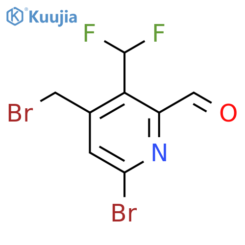 6-Bromo-4-(bromomethyl)-3-(difluoromethyl)pyridine-2-carboxaldehyde structure