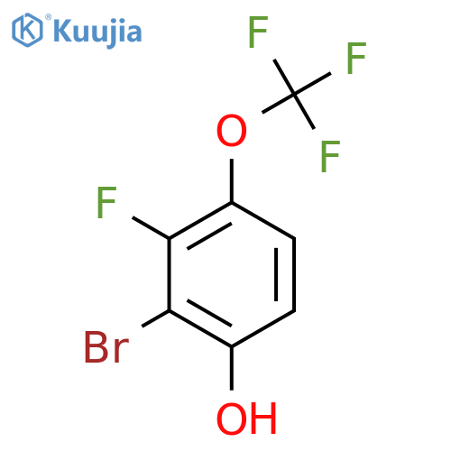 2-Bromo-3-fluoro-4-(trifluoromethoxy)phenol structure
