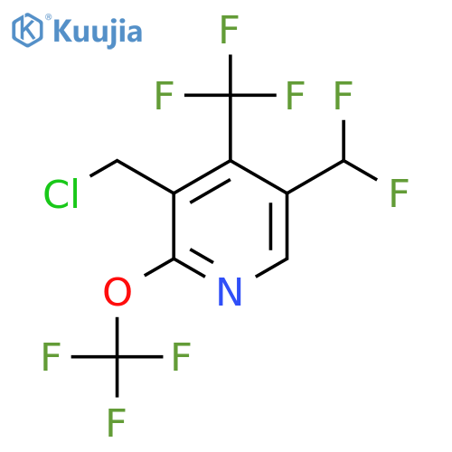 3-(Chloromethyl)-5-(difluoromethyl)-2-(trifluoromethoxy)-4-(trifluoromethyl)pyridine structure