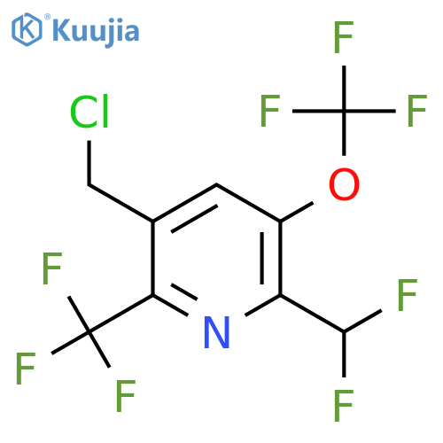 5-(Chloromethyl)-2-(difluoromethyl)-3-(trifluoromethoxy)-6-(trifluoromethyl)pyridine structure