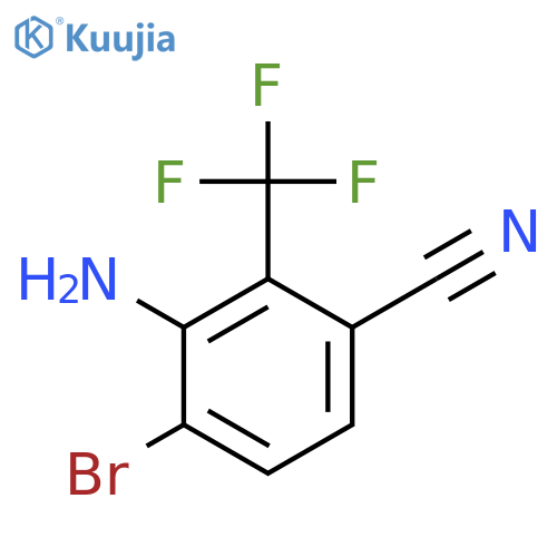 6-Bromo-3-cyano-2-(trifluoromethyl)aniline structure