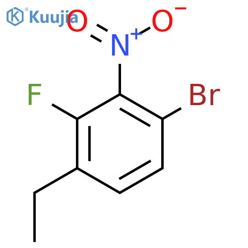 1-Bromo-4-ethyl-3-fluoro-2-nitrobenzene structure