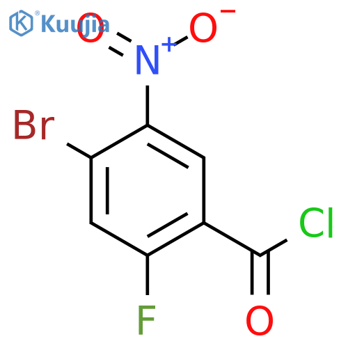 4-Bromo-2-fluoro-5-nitrobenzoyl chloride structure