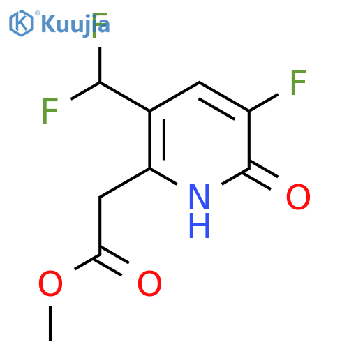 Methyl 3-(difluoromethyl)-5-fluoro-6-hydroxypyridine-2-acetate structure