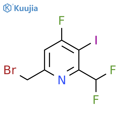 6-(Bromomethyl)-2-(difluoromethyl)-4-fluoro-3-iodopyridine structure