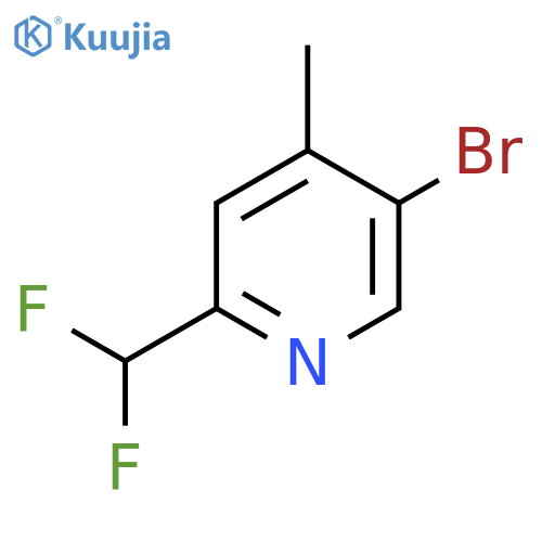 5-Bromo-2-(difluoromethyl)-4-methylpyridine structure