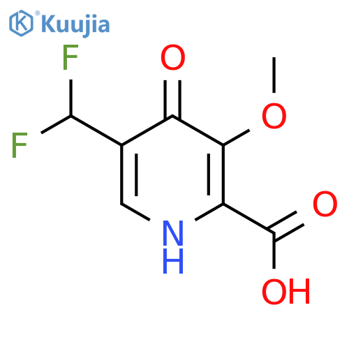 5-(Difluoromethyl)-4-hydroxy-3-methoxypyridine-2-carboxylic acid structure