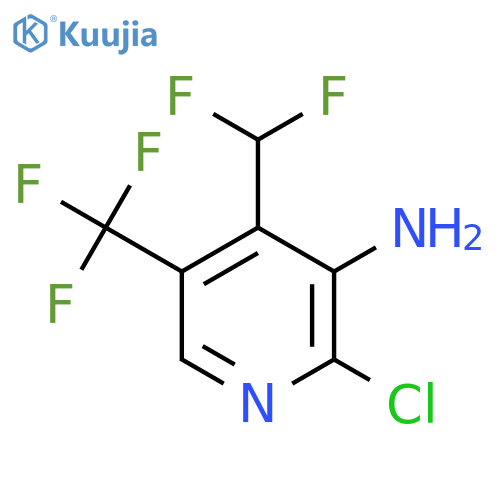 3-Amino-2-chloro-4-(difluoromethyl)-5-(trifluoromethyl)pyridine structure