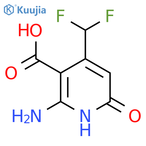 2-Amino-4-(difluoromethyl)-6-hydroxypyridine-3-carboxylic acid structure