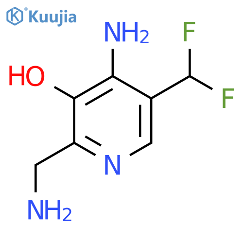 4-Amino-2-(aminomethyl)-5-(difluoromethyl)-3-hydroxypyridine structure