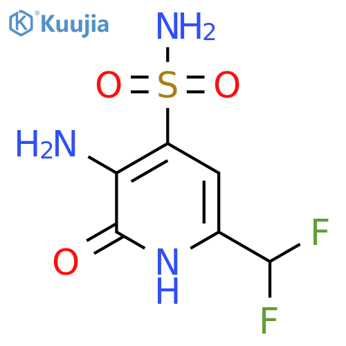 3-Amino-6-(difluoromethyl)-2-hydroxypyridine-4-sulfonamide structure