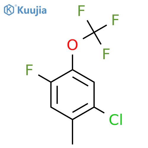 2-Chloro-5-fluoro-4-(trifluoromethoxy)toluene structure