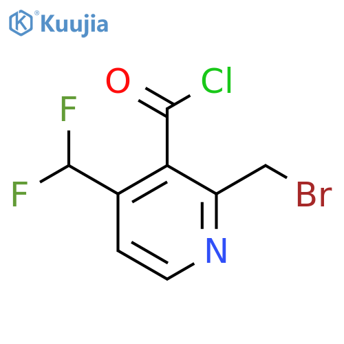 2-(Bromomethyl)-4-(difluoromethyl)pyridine-3-carbonyl chloride structure