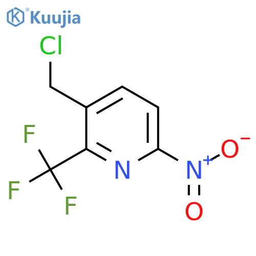 3-Chloromethyl-6-nitro-2-(trifluoromethyl)pyridine structure