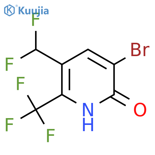 3-Bromo-5-(difluoromethyl)-2-hydroxy-6-(trifluoromethyl)pyridine structure