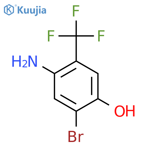 5-Bromo-4-hydroxy-2-(trifluoromethyl)aniline structure