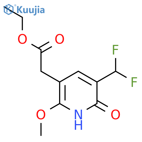 Ethyl 3-(difluoromethyl)-2-hydroxy-6-methoxypyridine-5-acetate structure