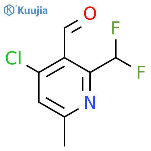 4-Chloro-2-(difluoromethyl)-6-methylpyridine-3-carboxaldehyde structure