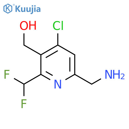6-(Aminomethyl)-4-chloro-2-(difluoromethyl)pyridine-3-methanol structure