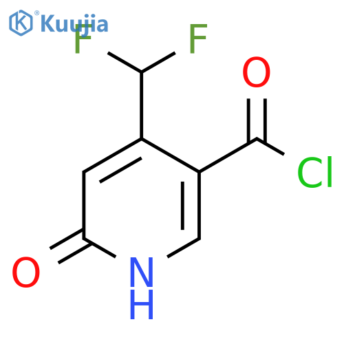 4-(Difluoromethyl)-2-hydroxypyridine-5-carbonyl chloride structure