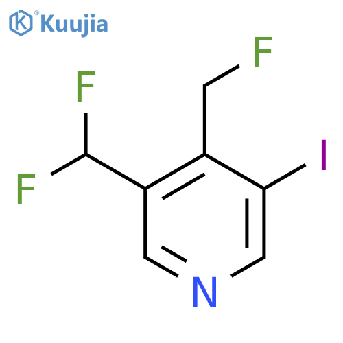 3-(Difluoromethyl)-4-(fluoromethyl)-5-iodopyridine structure