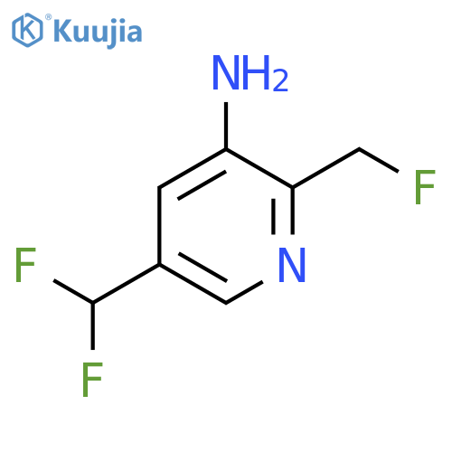 3-Amino-5-(difluoromethyl)-2-(fluoromethyl)pyridine structure