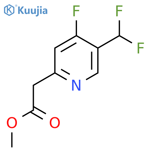 Methyl 5-(difluoromethyl)-4-fluoropyridine-2-acetate structure