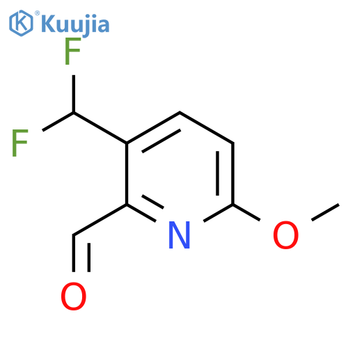 3-(Difluoromethyl)-6-methoxypyridine-2-carboxaldehyde structure