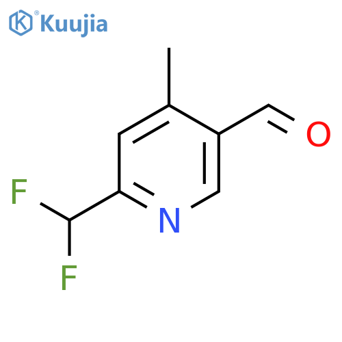 6-(Difluoromethyl)-4-methylnicotinaldehyde structure