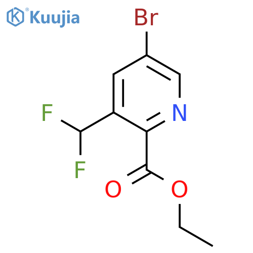Ethyl 5-bromo-3-(difluoromethyl)pyridine-2-carboxylate structure