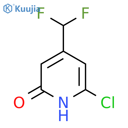 6-Chloro-4-(difluoromethyl)pyridin-2-ol structure