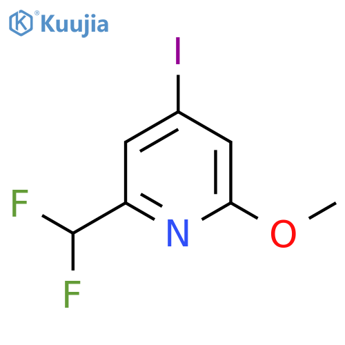 2-(Difluoromethyl)-4-iodo-6-methoxypyridine structure