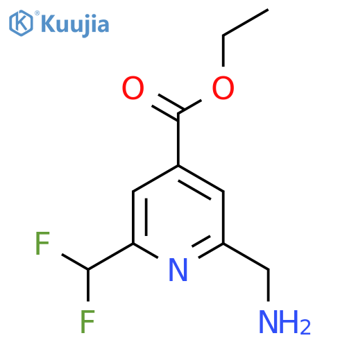 Ethyl 2-(aminomethyl)-6-(difluoromethyl)pyridine-4-carboxylate structure