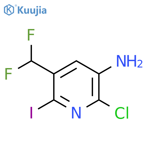3-Amino-2-chloro-5-(difluoromethyl)-6-iodopyridine structure