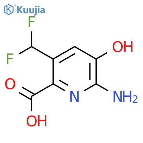 2-Amino-5-(difluoromethyl)-3-hydroxypyridine-6-carboxylic acid structure