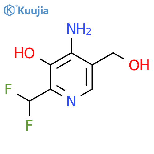 4-Amino-2-(difluoromethyl)-3-hydroxypyridine-5-methanol structure