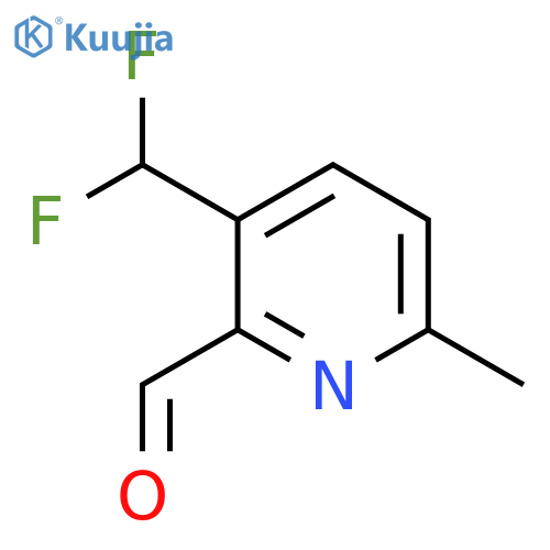 3-(Difluoromethyl)-6-methylpyridine-2-carboxaldehyde structure