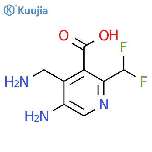 5-Amino-4-(aminomethyl)-2-(difluoromethyl)pyridine-3-carboxylic acid structure