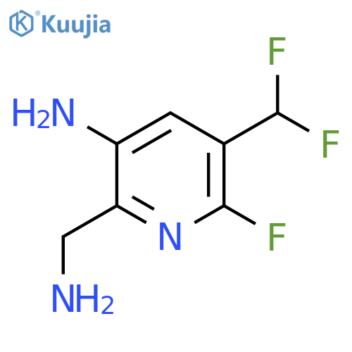 3-Amino-2-(aminomethyl)-5-(difluoromethyl)-6-fluoropyridine structure