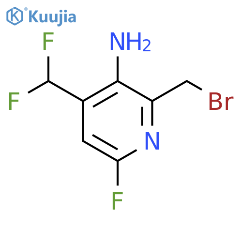 3-Amino-2-(bromomethyl)-4-(difluoromethyl)-6-fluoropyridine structure
