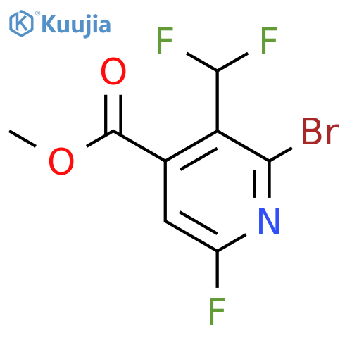 Methyl 2-bromo-3-(difluoromethyl)-6-fluoropyridine-4-carboxylate structure