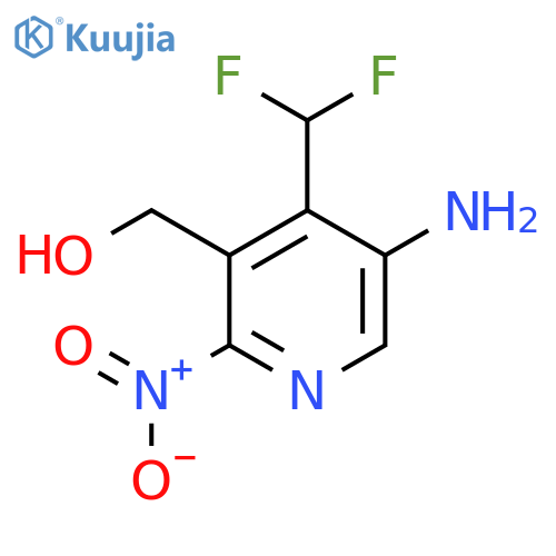 5-Amino-4-(difluoromethyl)-2-nitropyridine-3-methanol structure
