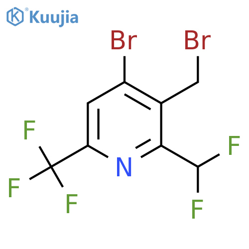 4-Bromo-3-(bromomethyl)-2-(difluoromethyl)-6-(trifluoromethyl)pyridine structure